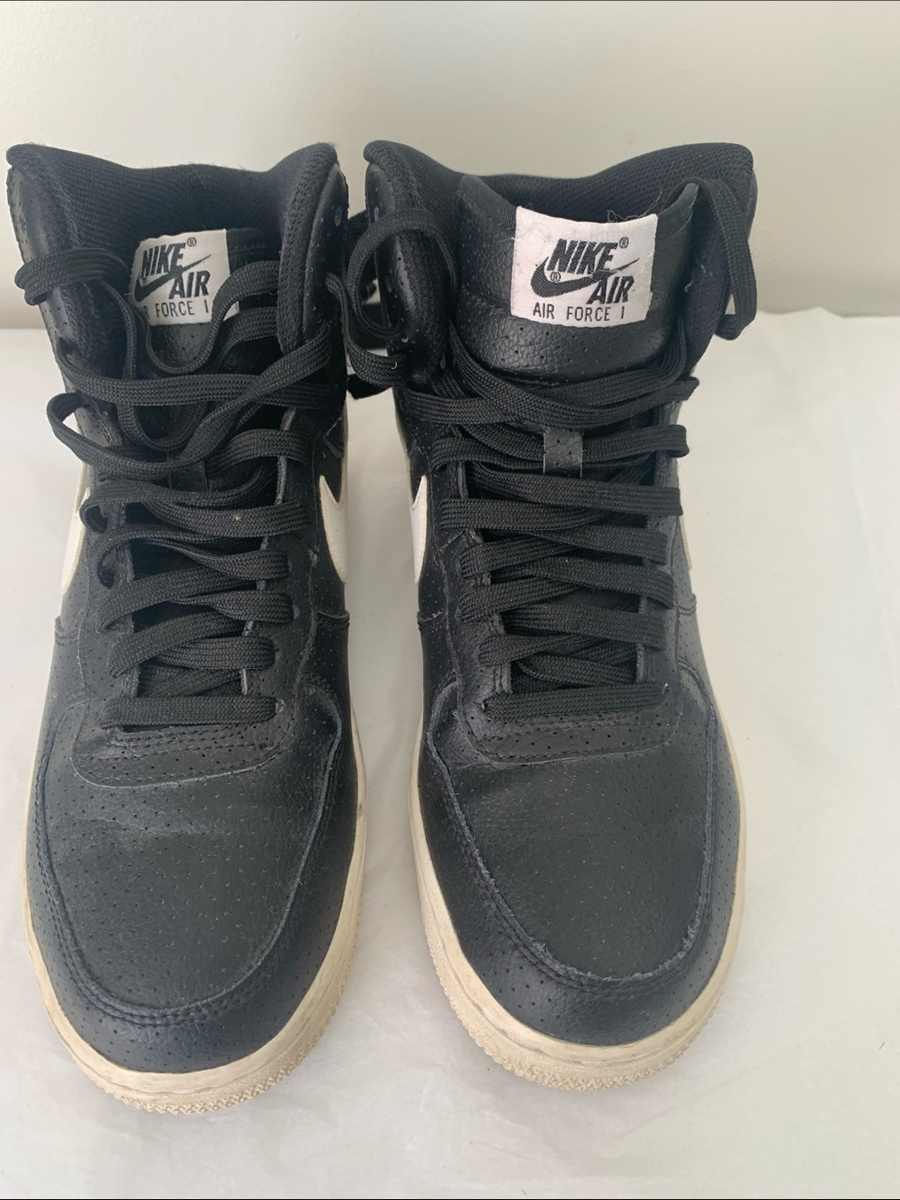 Nike Air Force 1 Mid Youth Sneakers - Black and White - Picture 2 of 7